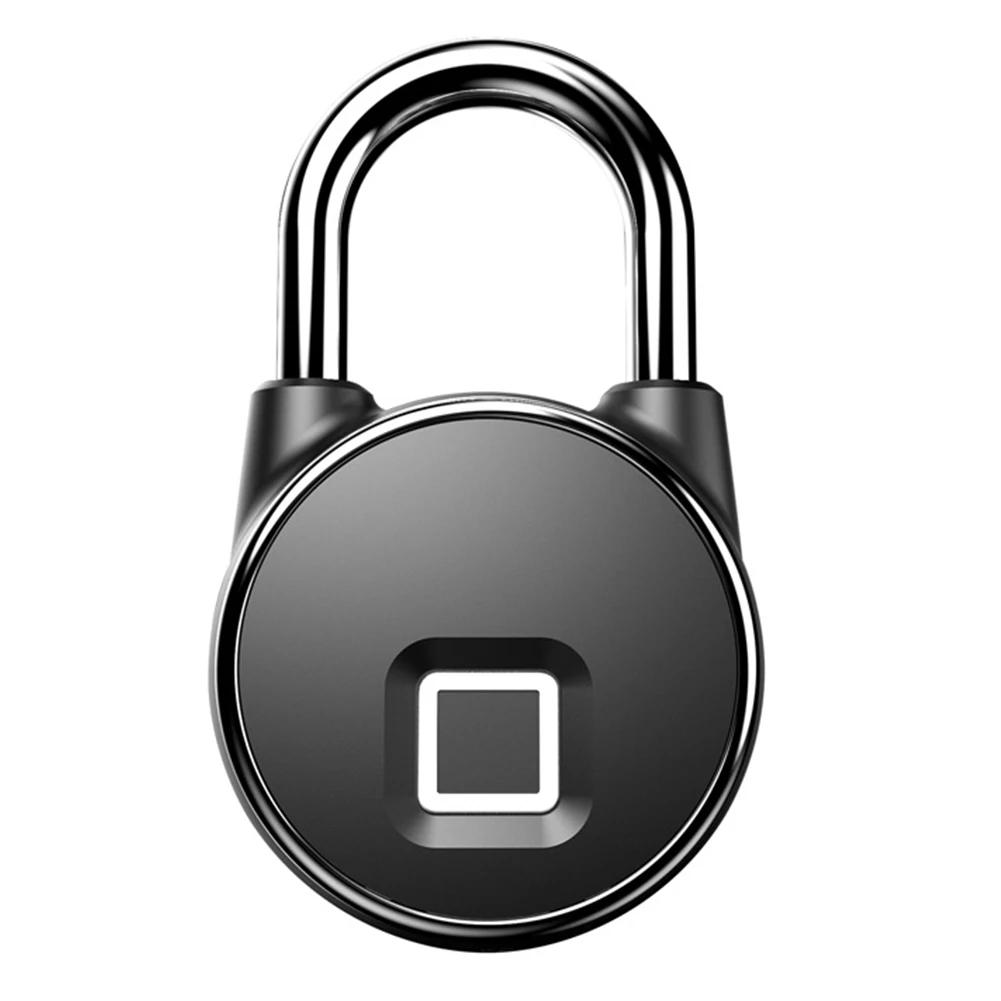 

USB Rechargeable Portable Smart Padlock Home Waterproof Outdoor Travel Security Mini Electronic Fingerprint Lock Luggages