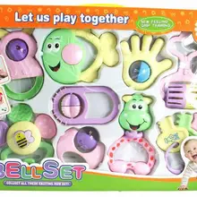 9 шт смешанные в коробке детские погремушки набор для прорезывания зубов раннего развития игрушки 0-12 месяцев