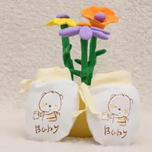 2 пар/лот хлопок перчатка для младенца с мультяшным рисунком захват перчатки для защиты Уход за кожей лица при носке; удобные и дышащие детские варежки