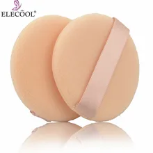 Elecool 2 шт пуф для макияжа сухая влажная двойная губка для основы идеальное смешивание косметический слоеный порошок Гладкие инструменты для макияжа
