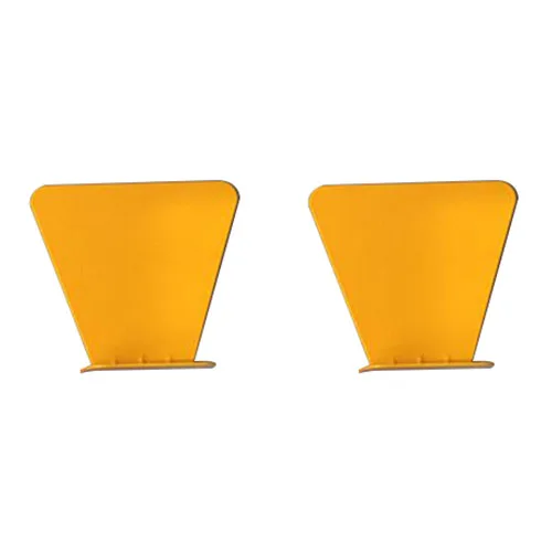 

2pcs Modern stainless metal book shelf wall invisible bookshelf for home decoration Floating Bookshelf(Yellow)