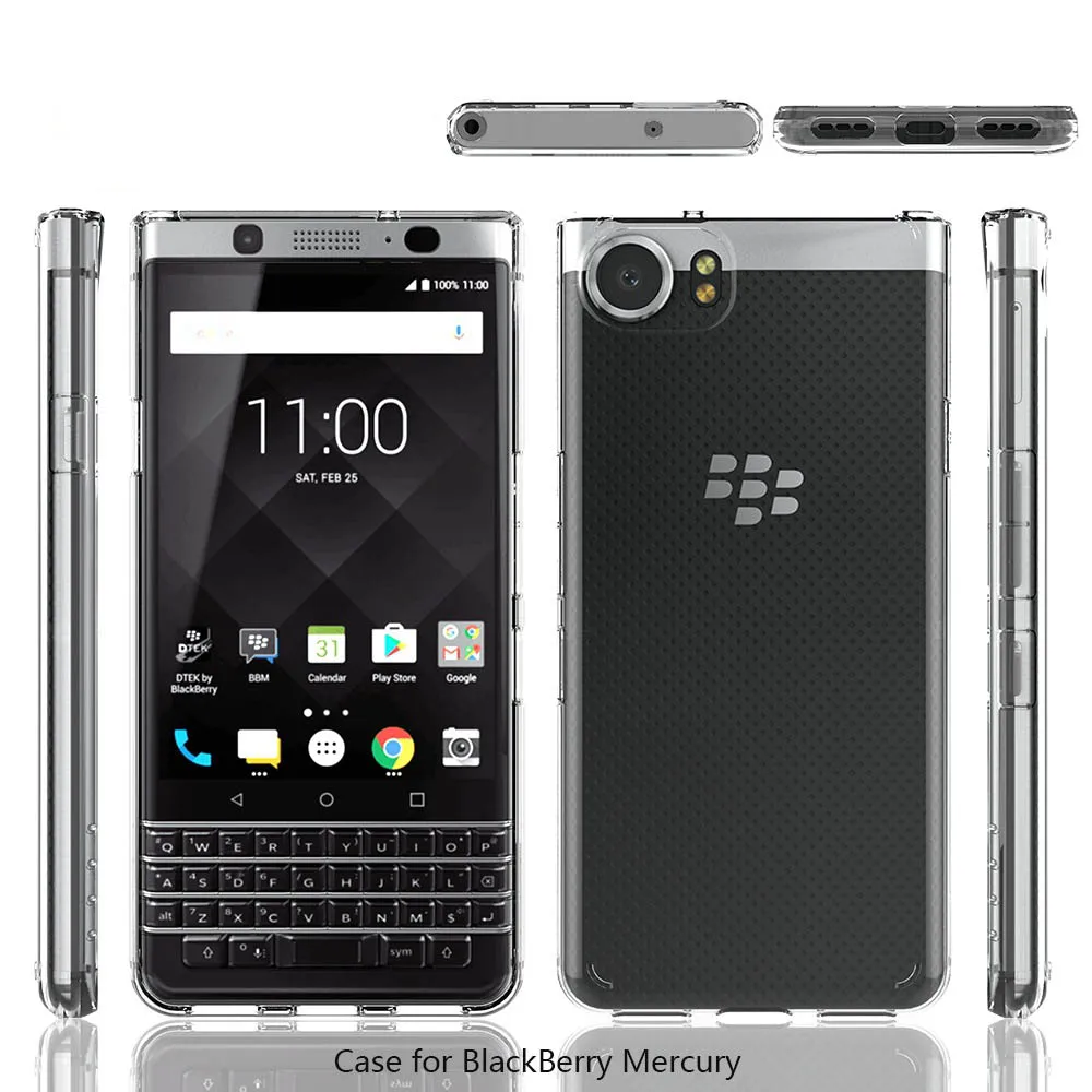Luxury Shockproof Transparent Phone Case For Blackberry KEYone Cases 