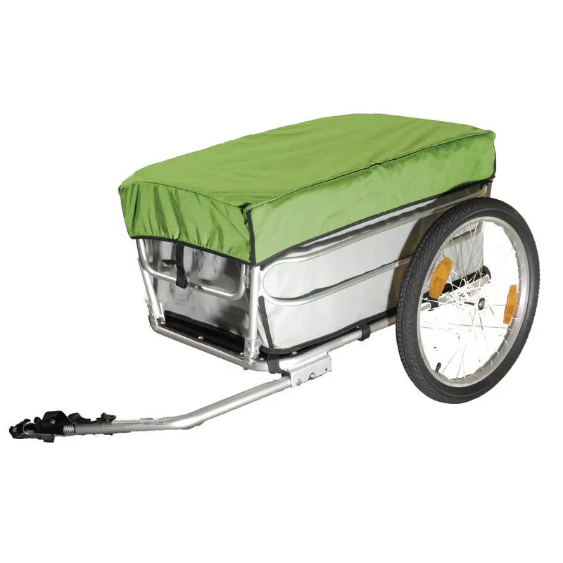  20 Inch Bike Cargo Luggage Trailer With Rain Cover Aluminium Alloy Frame Bicycle Trailer Luggage Ca