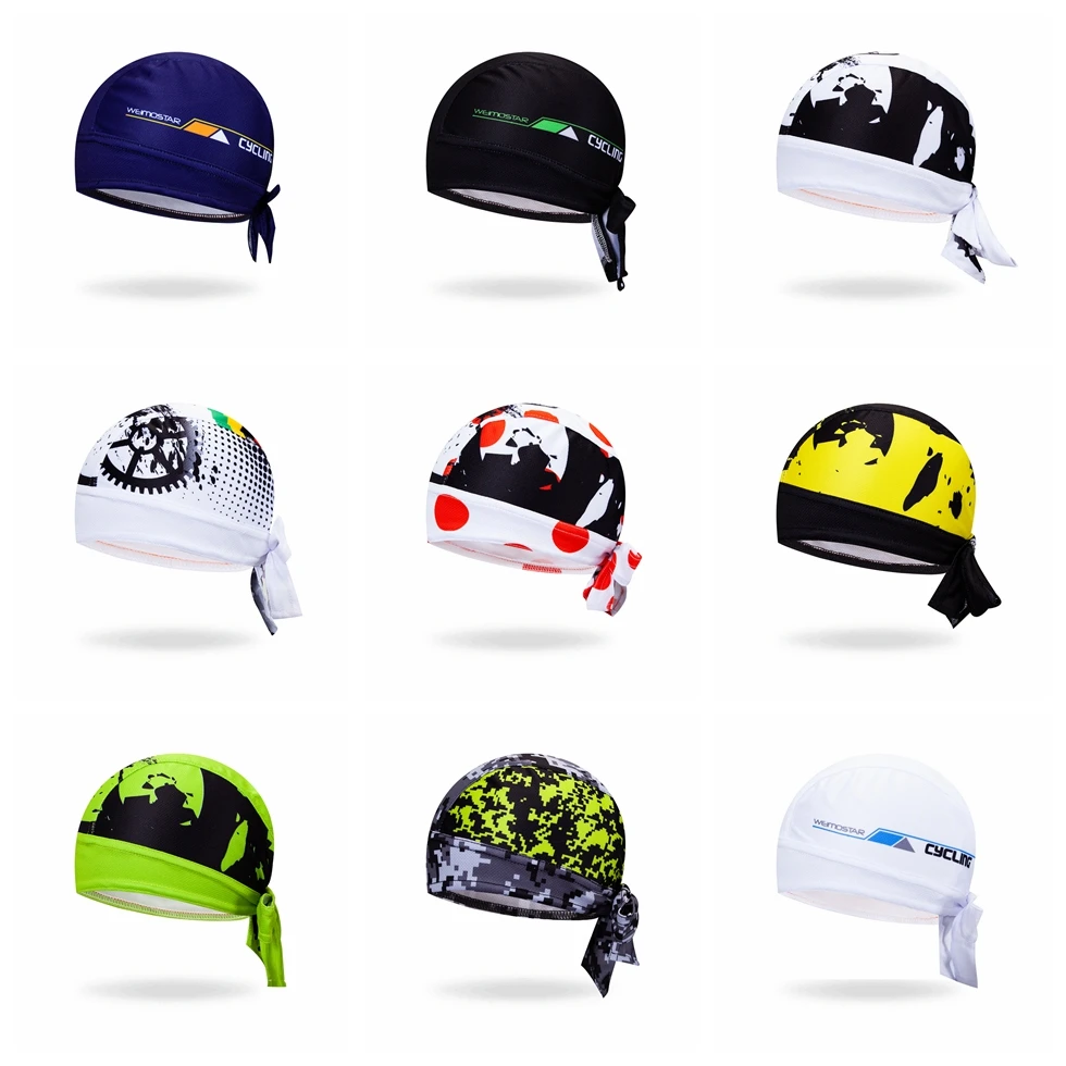 Cap Helmet Scarf Breathable Quick-Dry Men Head Hat Bicycle Cycling Racing Bike 