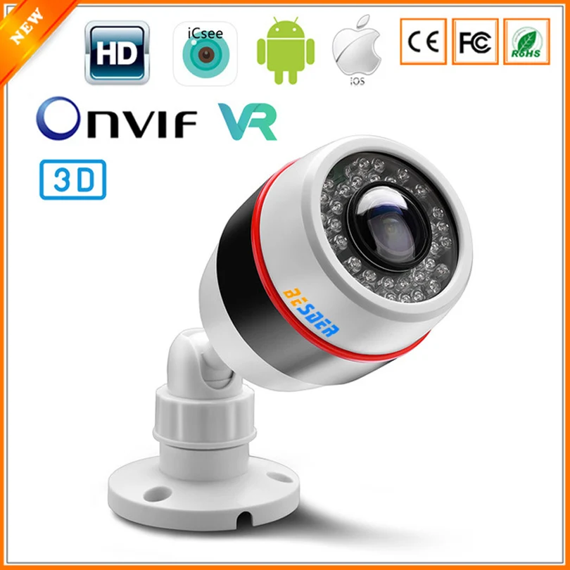 

BESDER H.264+ Wide Angle 180 3D VR Lens Fisheye 2MP/1MP IP Camera Onvif P2P Detection Email Night Vision CCTV Surveillance Cam