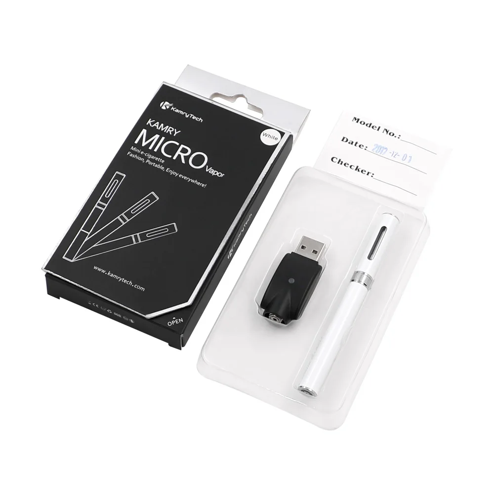 

original Kamry Micro Vapor Cig Mini E-Cigarette Kit KamryTech Micro Vape Pen Electronic Cigarette CBD Vaporizer E-Cig E-Hookah