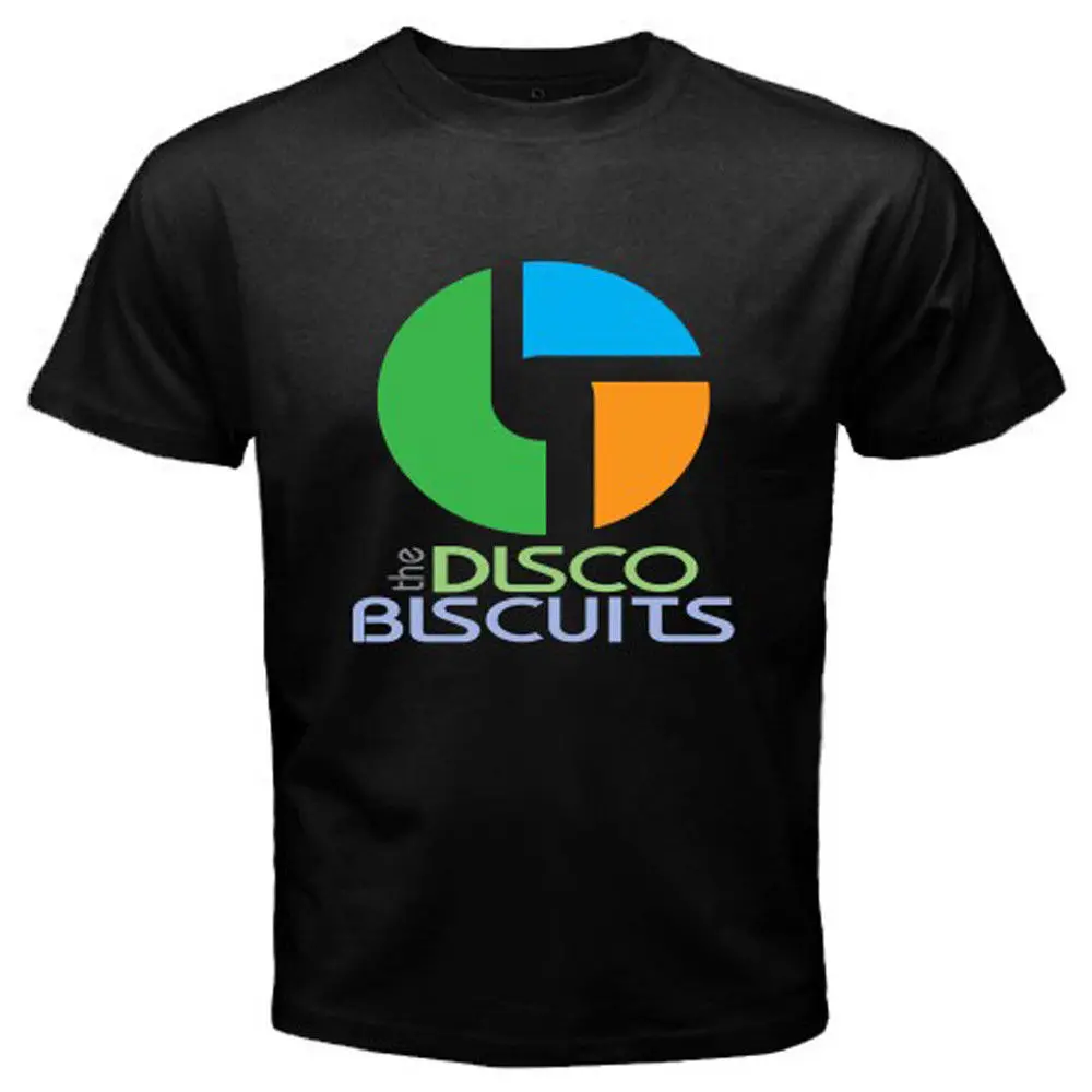 Новая мужская черная футболка с надписью Disco Biscuits размер S-3XL модная бесплатная