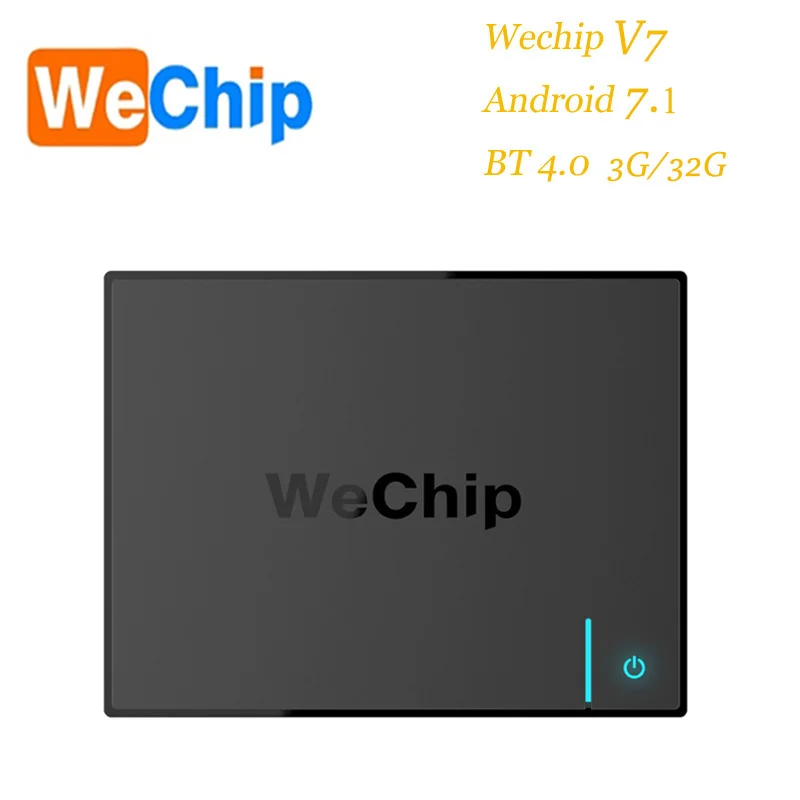 Wechip V7 Amlogic S 912 Восьмиядерный Cortex A53 Android 7 1 Mali T820MP3 3 ГБ + 32 Гб двойной WIFI BT TV BOX