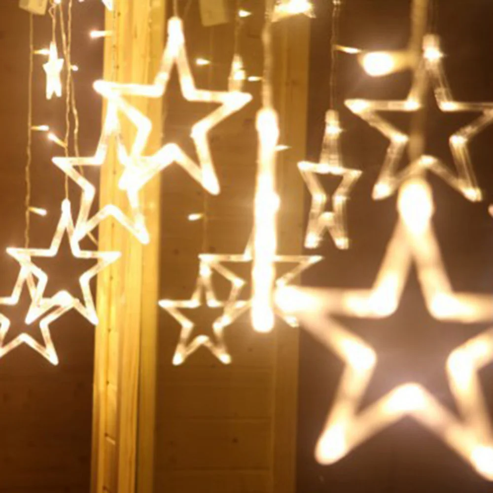 

50 Pcs Star Glowing Luminous Creative LED Twinkle Star String Lights Children Play Tent Indoor Colorful Decoration Birthday Gift