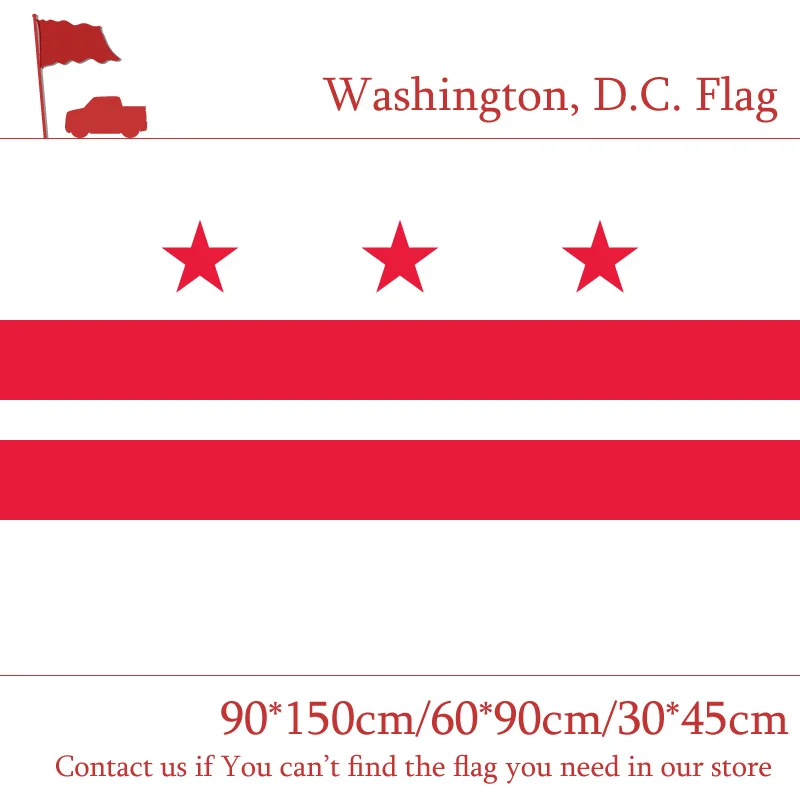 

Free shipping Washington, D.C. Flag Custom 3x5ft High-quality Campaign Vote 30*45cm Car Flag 90*150cm 60*90cm Flag