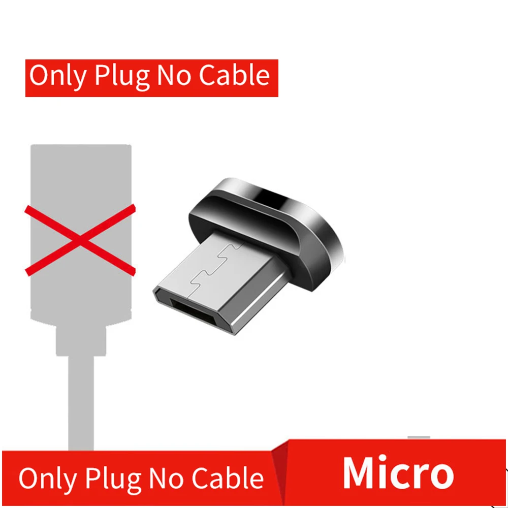 Магнитный кабель плетеный светодиодный Micro USB type C Магнитный usb-кабель для зарядки для Apple IPhone X 7 8 6 Xs Max XR samsung s9 шнур - Цвет: anzhuotou wan