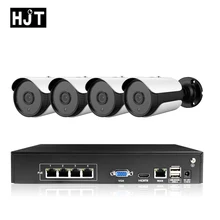 CCTV System 4CH POE H.265 5MP HD Infrared Network HD IP Camera CCTV cam Security Outdoor Waterproof P2P NVR
