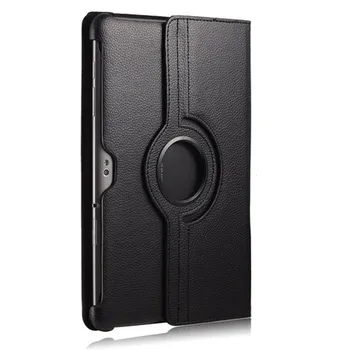 

(100pcs) DHL 360 Rotating Case Flip Stand Smart Cover PU Leather Cases for Samsung Galaxy Tab2 10.1 P5100 P5110 P7500 P7510 capa