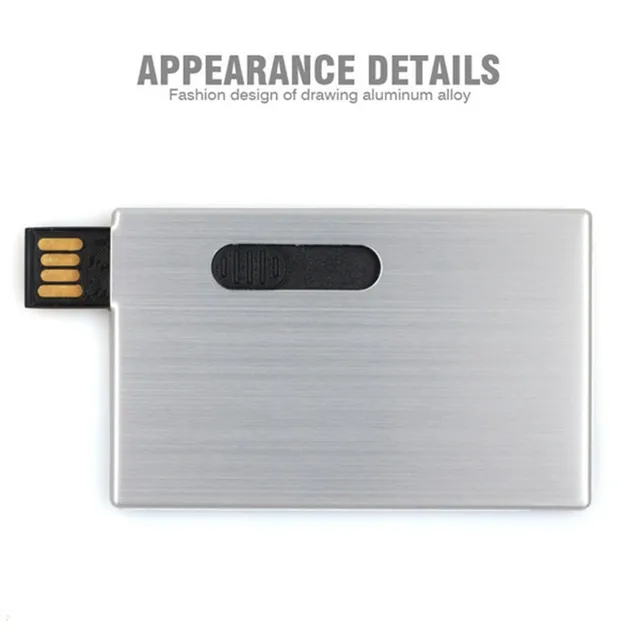 Metal Business Credit Card Usb flash thumb drive Pen drive Usb memory
