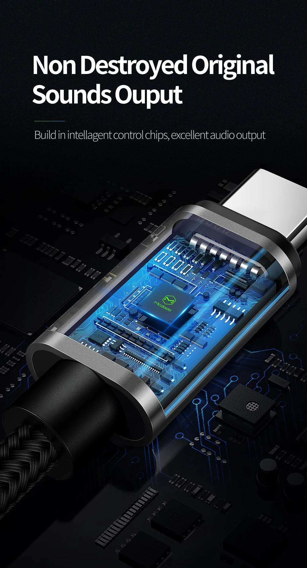 Mcdodo type C 3,5 Jack наушники USB C до 3,5 мм AUX аудио адаптер наушники конвертер для huawei mate 20 pro Xiaomi Mi 6 8 кабель