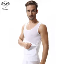 Wechery жилет для похудения формирователь тела для мужчин сетки Abdo мужчин термо животик Корректирующее белье талии Пот корсет с контролем живота топы с ремешками