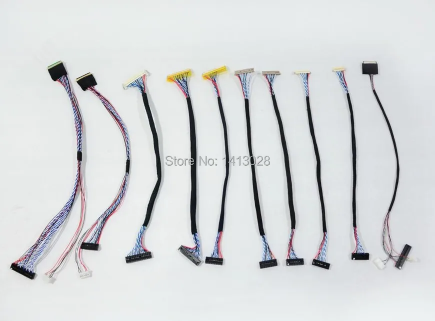  10 x Common LVDS Cables for LCD Display Panel Controller