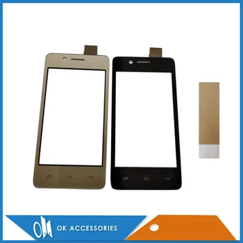 

Gold Black Color For Micromax Bolt Q402 Touch Screen Digitizer Panel Replacement Front Glass Touchscreen With Tape 1PC/Lot