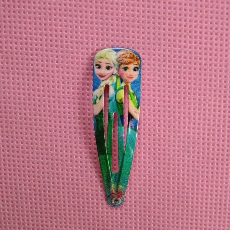 Комплект из 2 предметов с рисунком из мультфильма Эльза и Анна Олаф девушка шпилька заколки для волос заколки аксессуары для волос для маленьких девочек; вечерние подарки металлический зажимы