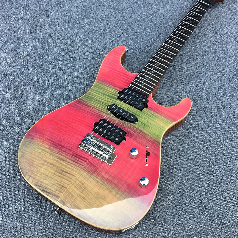 

2018 New 6 - string 22 Frets Custom shop Electric Guitar,Rosewood fingerboard with abalone point inlay, High Quality Guitarra!