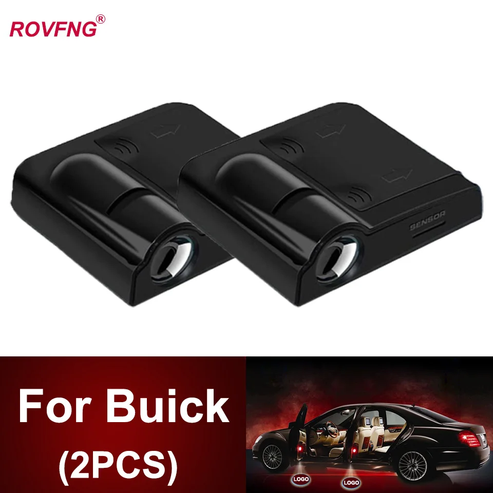 

ROVFNG Led Welcome LED Door Light For Buick Terraza Regal Rendezvous Cascada Envision Verano LaCrosse Encore Puma Ranger S-Max