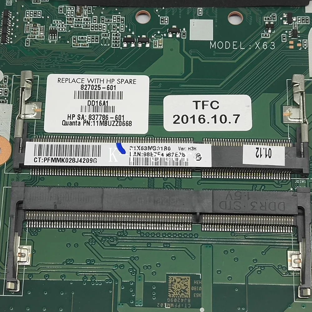 Для hp 450 G3 материнская плата 901232-601 901232-001 DA0X63MB6H1 плата i5-6200