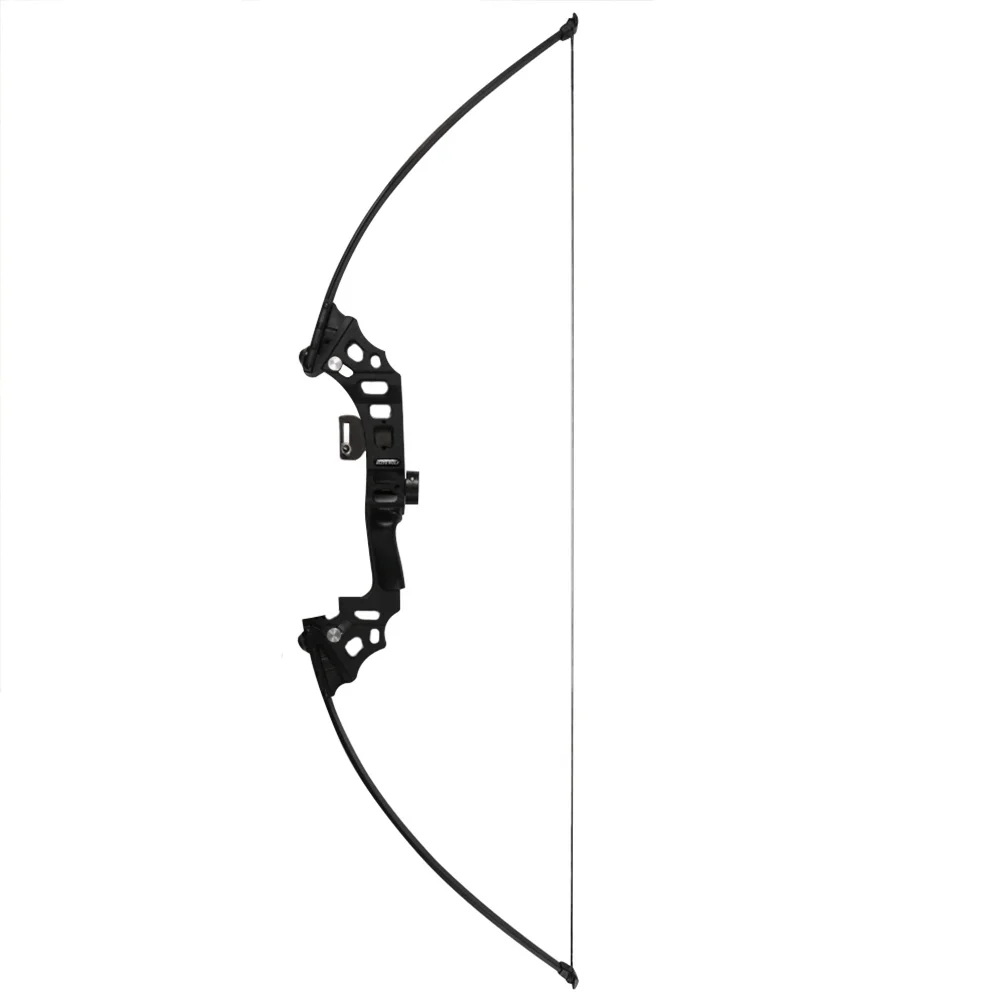 

Aluminium Alloy Bow Arrow Device Prop Hard Shooting Set Hunting Suit Outdoor Black Takedown Sport
