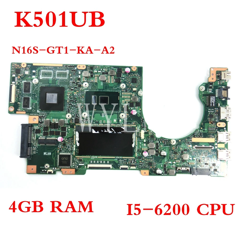 

K501UB With I5-6200 CPU N16S-GT1-KA-A2 mainboard REV2.0 For ASUS K501U K501UX K501UB laptop motherboard Tested Working