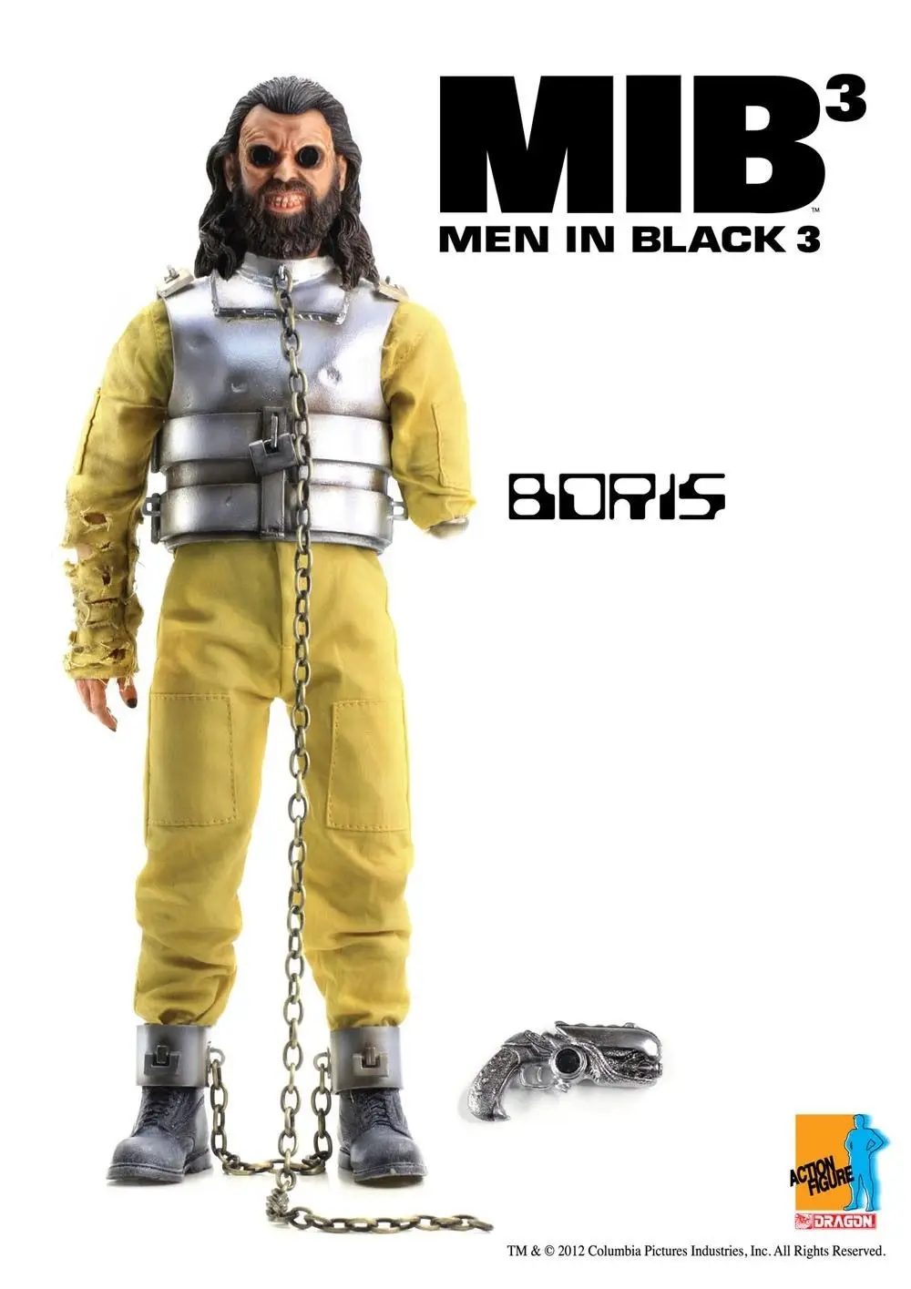 Figure Boris & Time Jump Device Accessory Cosmic Shift NEW Men In Black 3 MIB3
