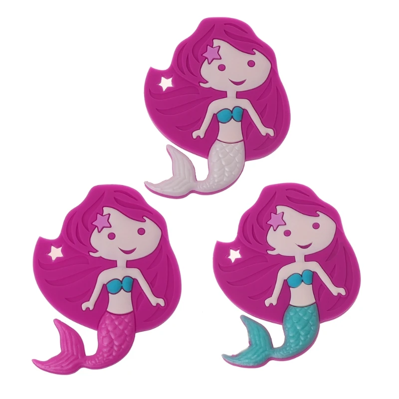Mermaid Baby Teethers Pendant Necklace Accessory BPA Free Silicone Chew Toys