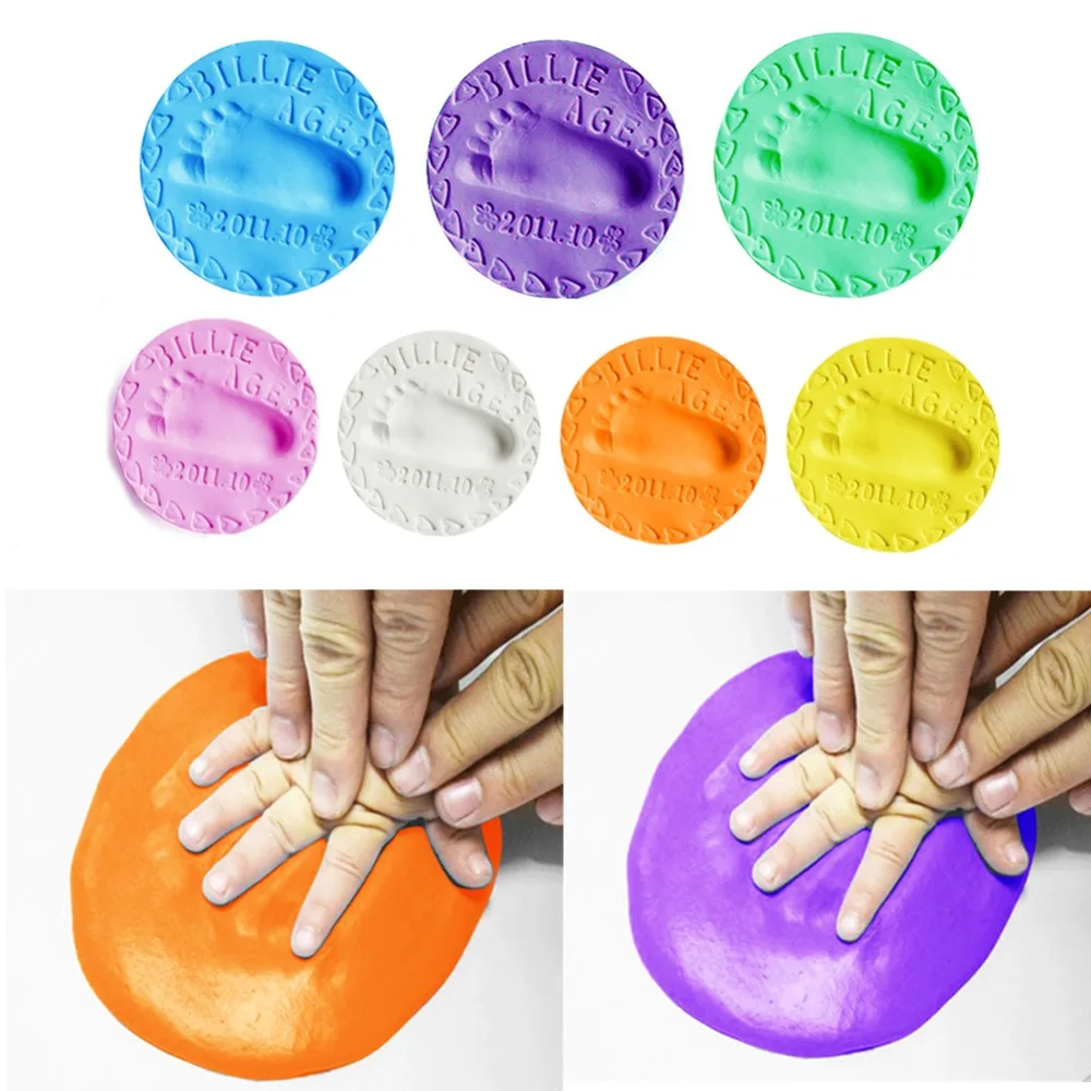 20g Baby Care Hand Foot Inkpad Soft Clay Infant Handprint Footprint DIY Mud Fun 