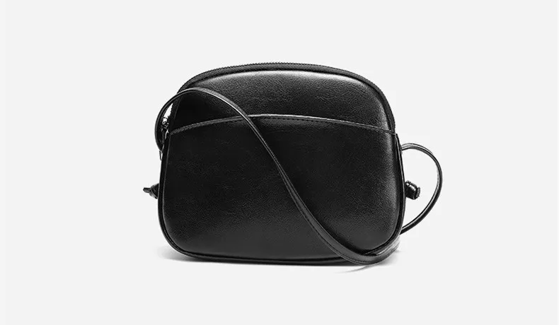 FoxTail& Lily Women Messenger Bag Genuine Leather Small Shell Bag Vintage Shoulder Bag Ladies Handbags Luxury Purse Women Bags