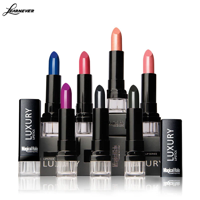 

LEARNEVER Matte pearl lipstick moisturizing lip balm Aunt lasting color wine red lipstick M02693