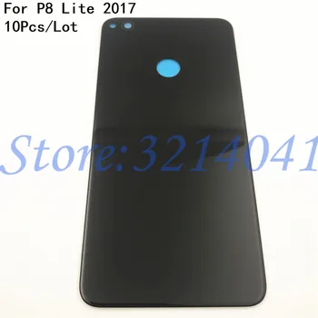 

10Pcs/Lot Back Glass Cover For Huawei P8 lite 2017 PRA-LX1 PRA-LX3 PRA-LA1 Battery Door Housing case Rear Glass +With Logo