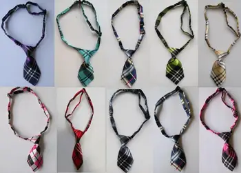 

20pc/lot Big Sale Pet Dog Plaid Ties Pet Bow Ties Cat Neck ties Dog Grooming Supplies 10 color Y522