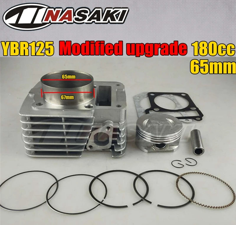 

65 MM Big Bore Barrel Cylinder & Piston Kit For YAMAHA motorcycles parts YBR125 Upgrade To 180cc NEW