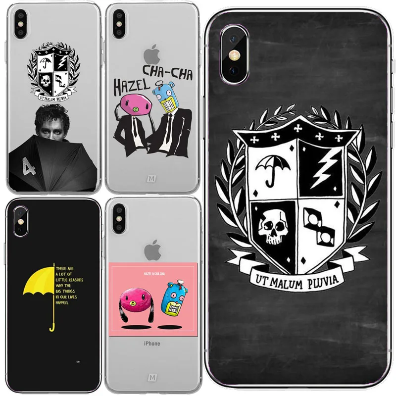 

New TV The Umbrella Academy logo fashion Soft Phone Case Cover Coque Fundas For iphone SE 5S 8 7 6PIUS XR XS MAX coque shell