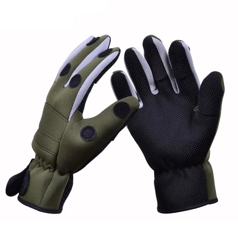 Buy Fishing glove full finger waterproof anti skidding Breathable Fishing