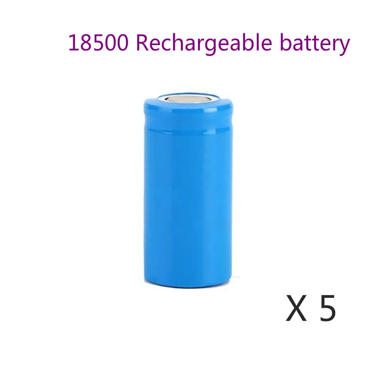 

5Pcs/Lot 3.7V 1600Mah Rechargeable Battery 18500 Battery 3.7V for Lashlight Wholesale Safe Li-Ion