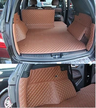 Newly! Special trunk mats for Mercedes Benz ML320 W166 2015-2012 waterproof boot carpets for ML 280 2011-2006 W164,Free shipping