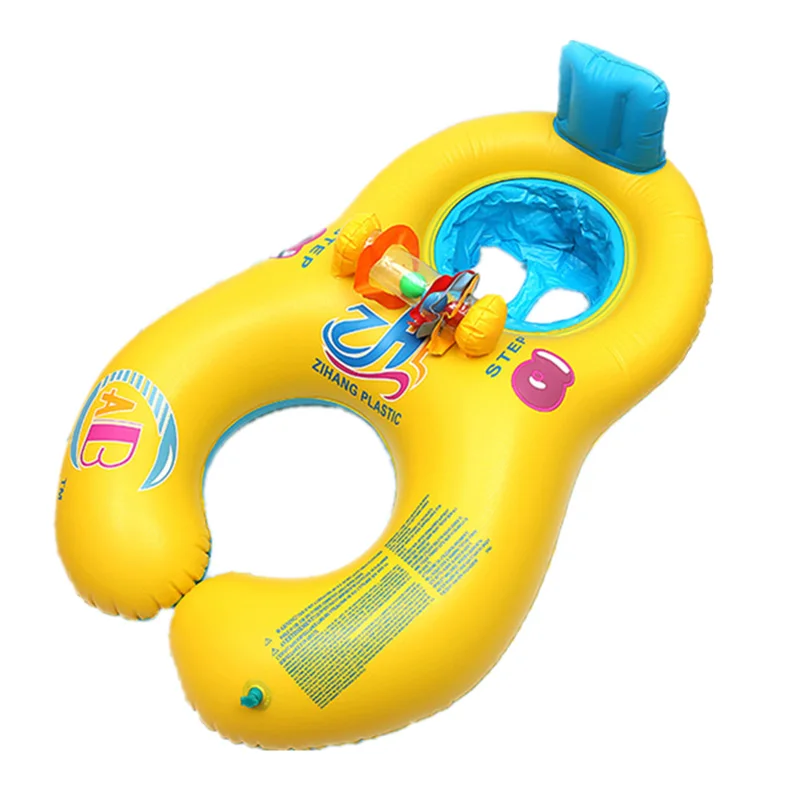 

Safety Swim Ring Inflatable Life Buoy Baby Beach Pool Water Double Swimming Rings Kid's Training Swim Circle with Floating Seat