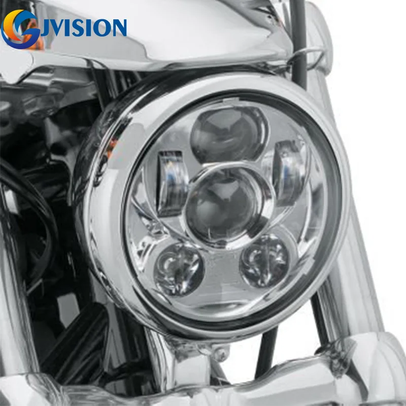 Круглый 45 Вт 5 3/4 "дюймов daymaker Chrome светодиодная фара поколения III для Harley Sportster, dyna