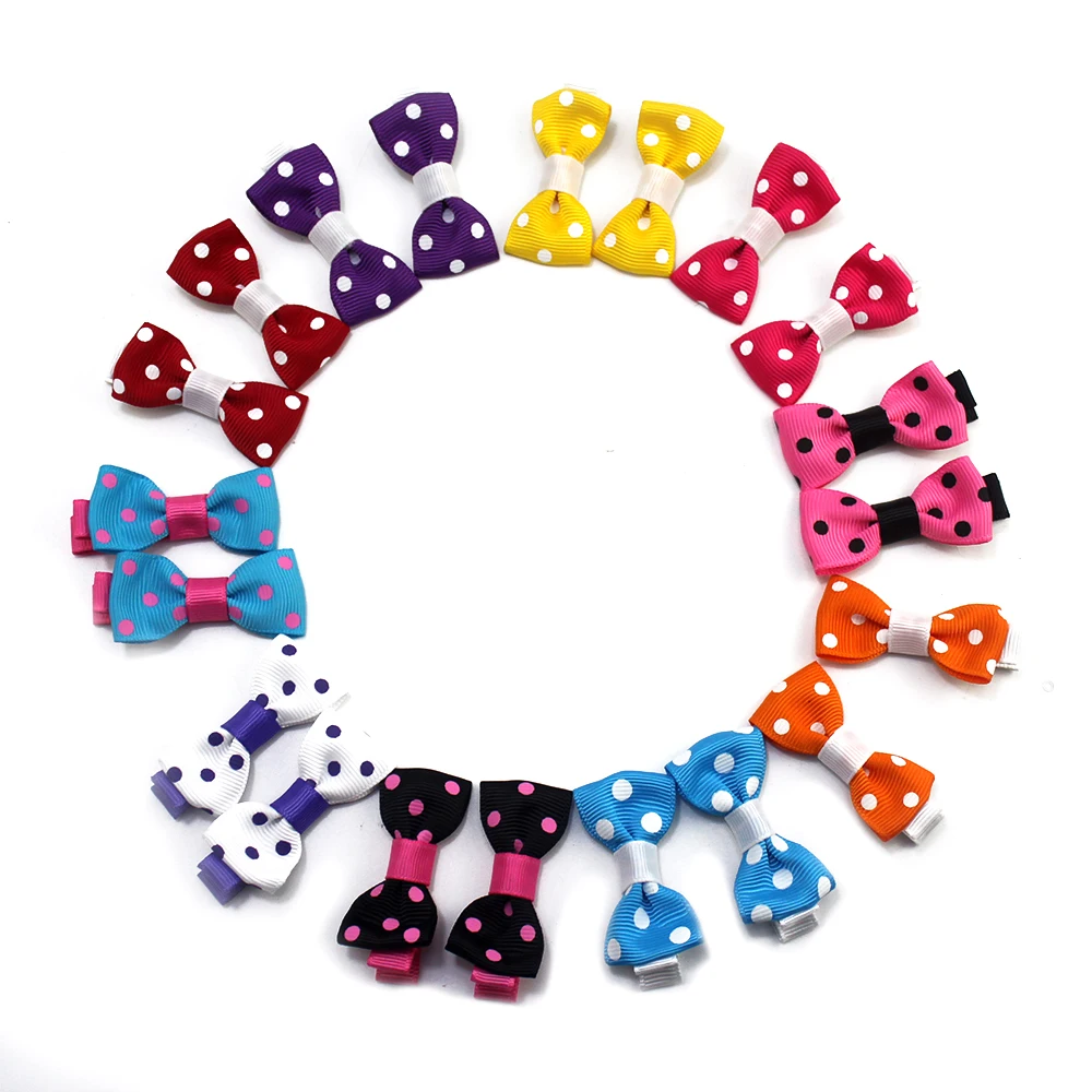 

20pcs 2 Inch Colorful Toddler Baby Girls Boutique Hair Clip Bows Ribbon Barrettes Hairpins Hairgrip headwear For Children