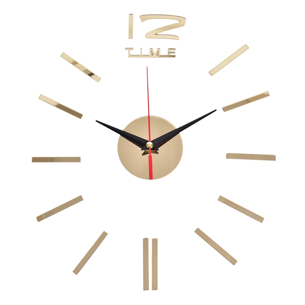 Новые настоящие часы настенные horloge 3d акриловые домашние декоративные