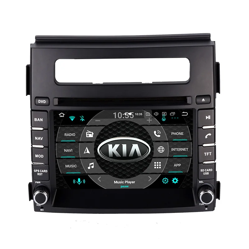 

Belsee 2 Din 4GB 9.0 Android Car Radio Stereo Touch Screen GPS DVD Multimedia Player Head Unit Autoradio for Kia Soul 2012 2013