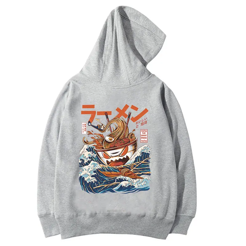 Harajuku Great Ramen off men hoodies Japanese Fleece Hoodies Sweatshirt