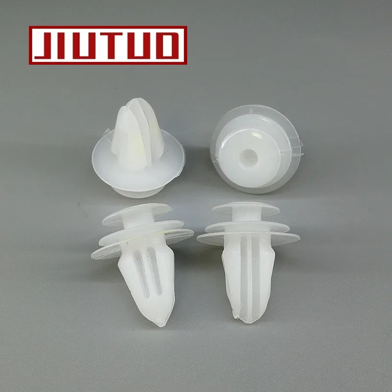 100pcs white Universal Fasteners 9mm Door Trim Panel screw bolt