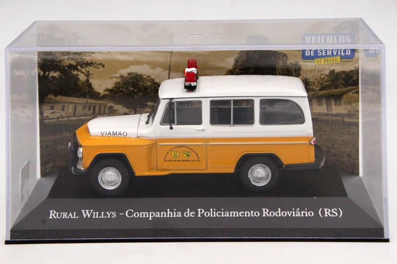 IXO Алтая 1:43 Весы сельских Willys Companhia de policiamento rodoviario RS Игрушечные лошадки модели автомобилей литой Ограниченная серия коллекции