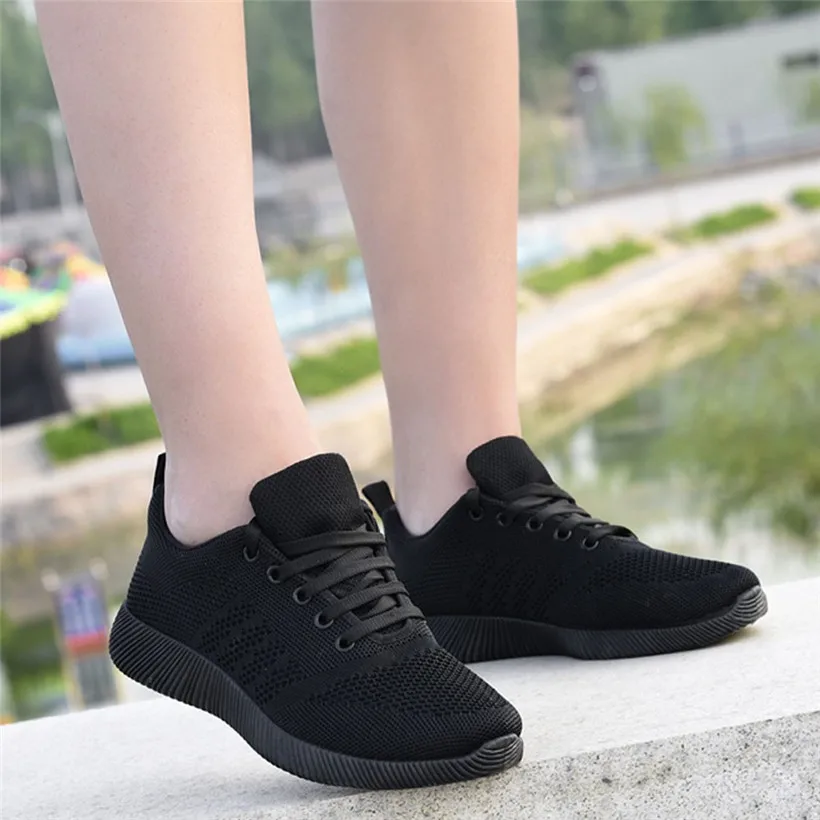 Running Shoes For Women Breathable Mesh Women Sport Shoes Lace-up Woman Sneakers High Quality Women's Shoes 0911