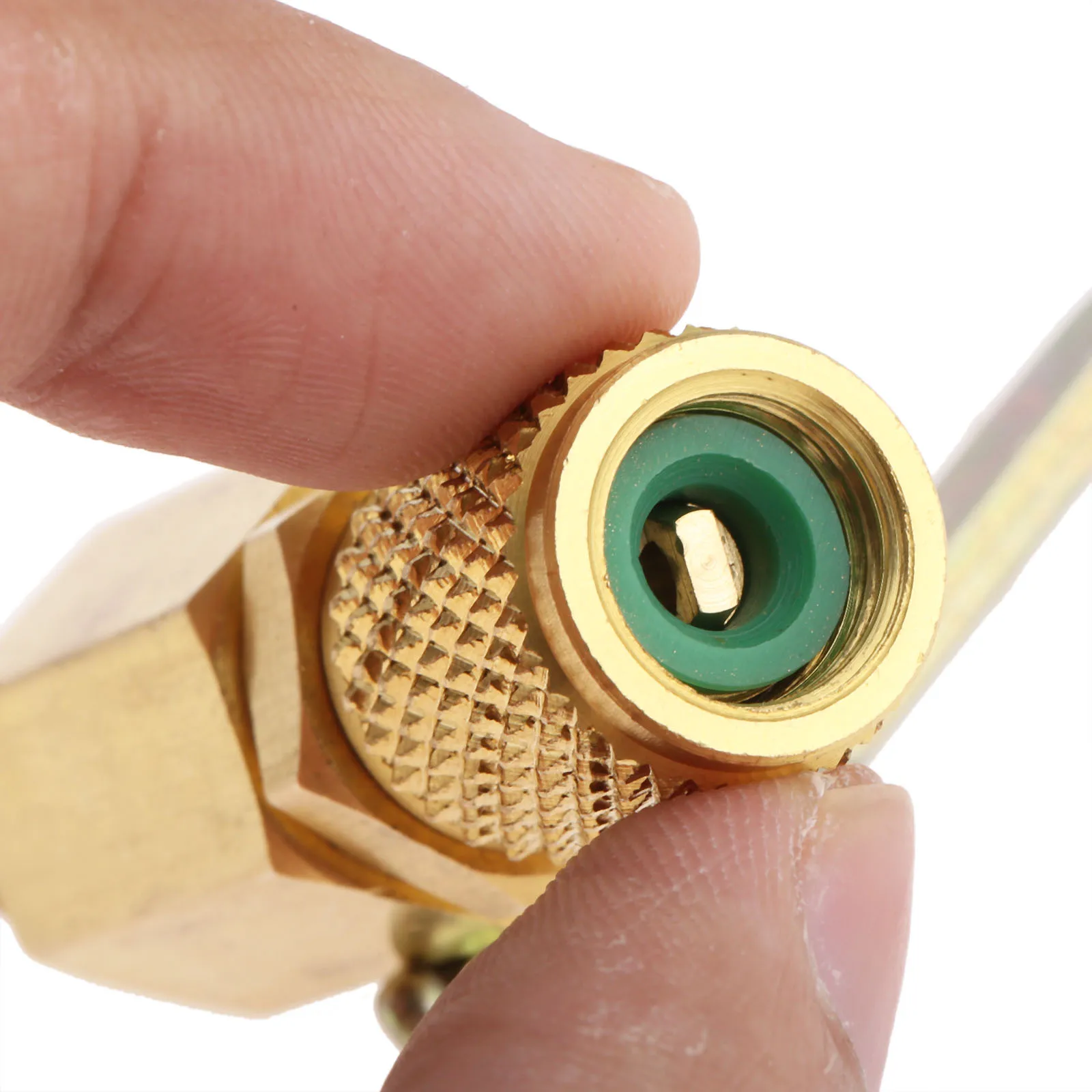 1 шт. прямые шаровые краны 1/4 &quotSAE Поворотный адаптер R410a R134a зарядные шланги